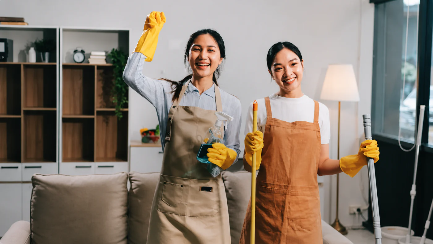 Silver Shadow Australia cleaning professionals working together
